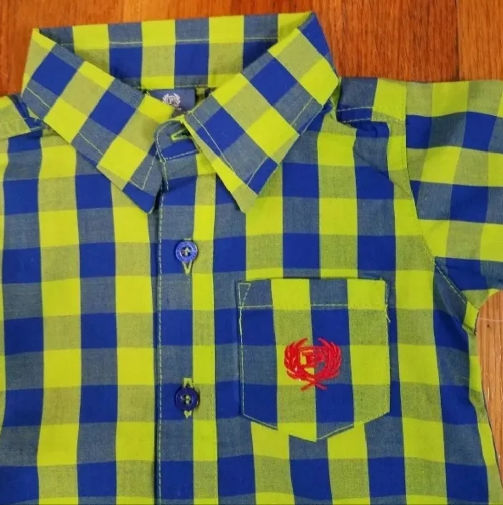 Bundle 2‎ Phat Farm 3-6 Months Boys Baby Plaid Check One Piece Short Sleeve